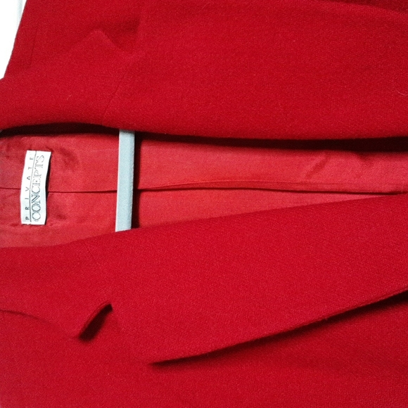 RED BLAZER Medium Weight Short WINTER - Picture 7 of 7